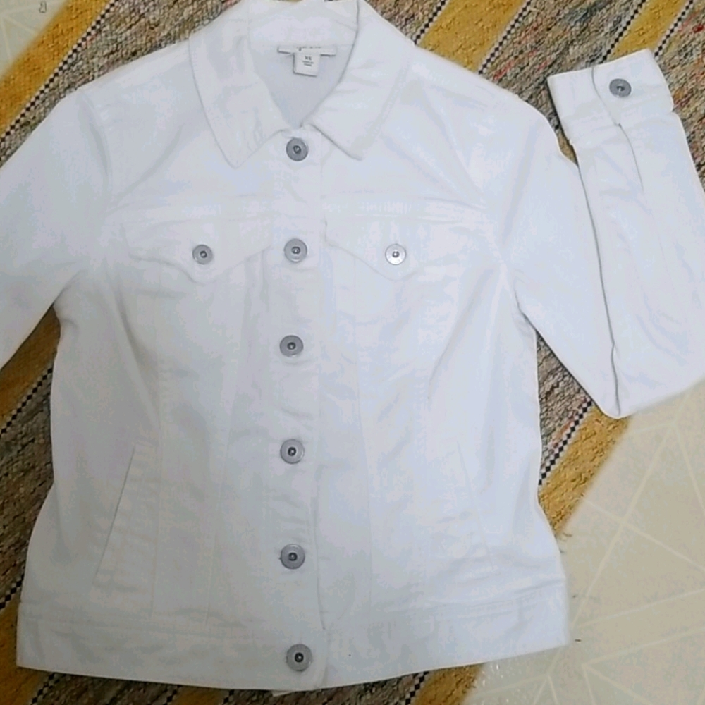 Style & Co white Jean Jacket